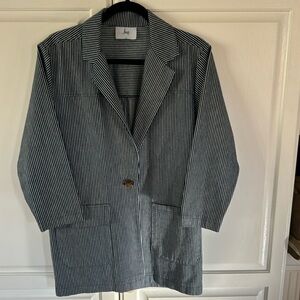 Loup pinstriped cotton blazer